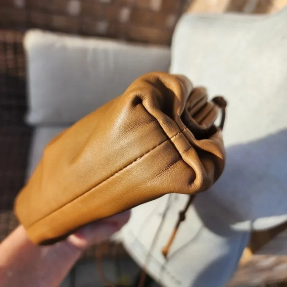 Bottega Veneta Mini Pouch 20 Authentic Brown Crossbody Clutch Leather Full Set - Picture 7 of 15